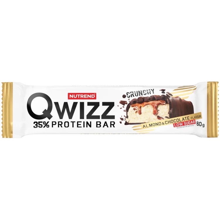 Батончик протеїновий Nutrend Qwizz Protein Bar мигдаль-шоколад 60 г - фото 1