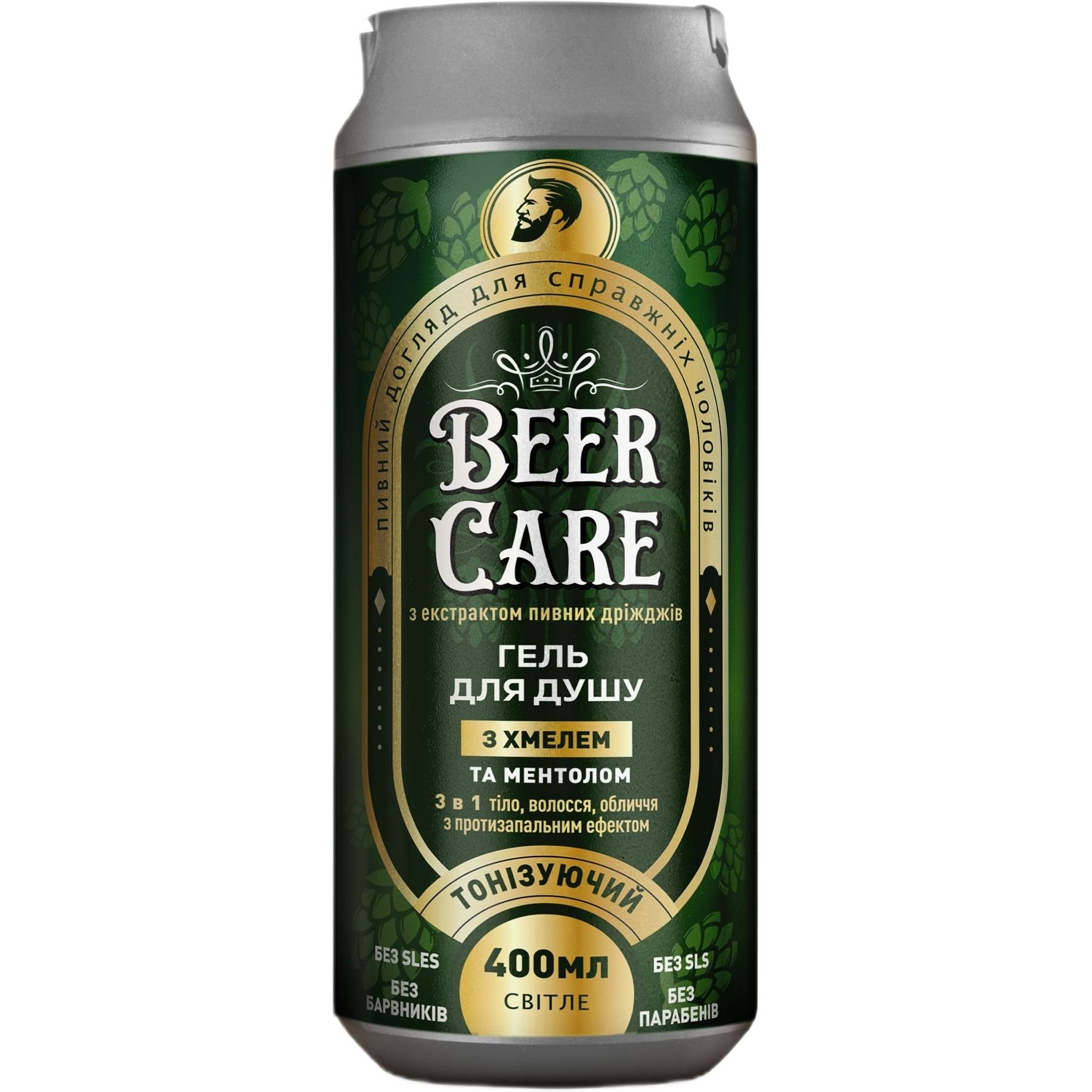 Гель для душу Beer Care 3 в 1 з хмелем 400 мл - фото 1