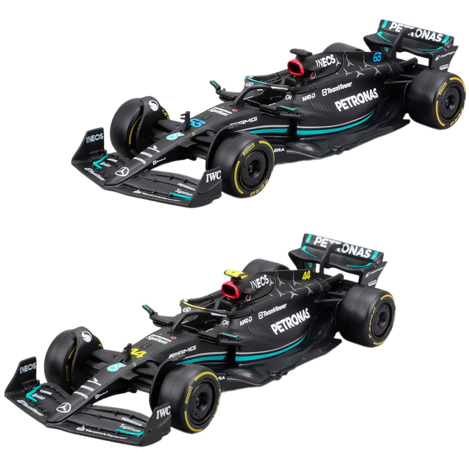 Автомодель Bburago Mercedes-AMG F1 W14 E Performance 2023, 1:43 в ассортименте (18-38080) - фото 1