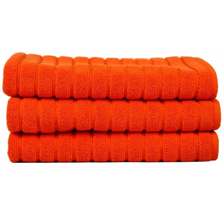 Полотенце для ног Maisonette Rainbow, 60х60 см, оранжевый (8699965100119) - фото 4