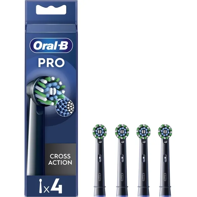 Насадки для зубной щетки Oral-B Pro Cross Action черные 4 шт. - фото 1