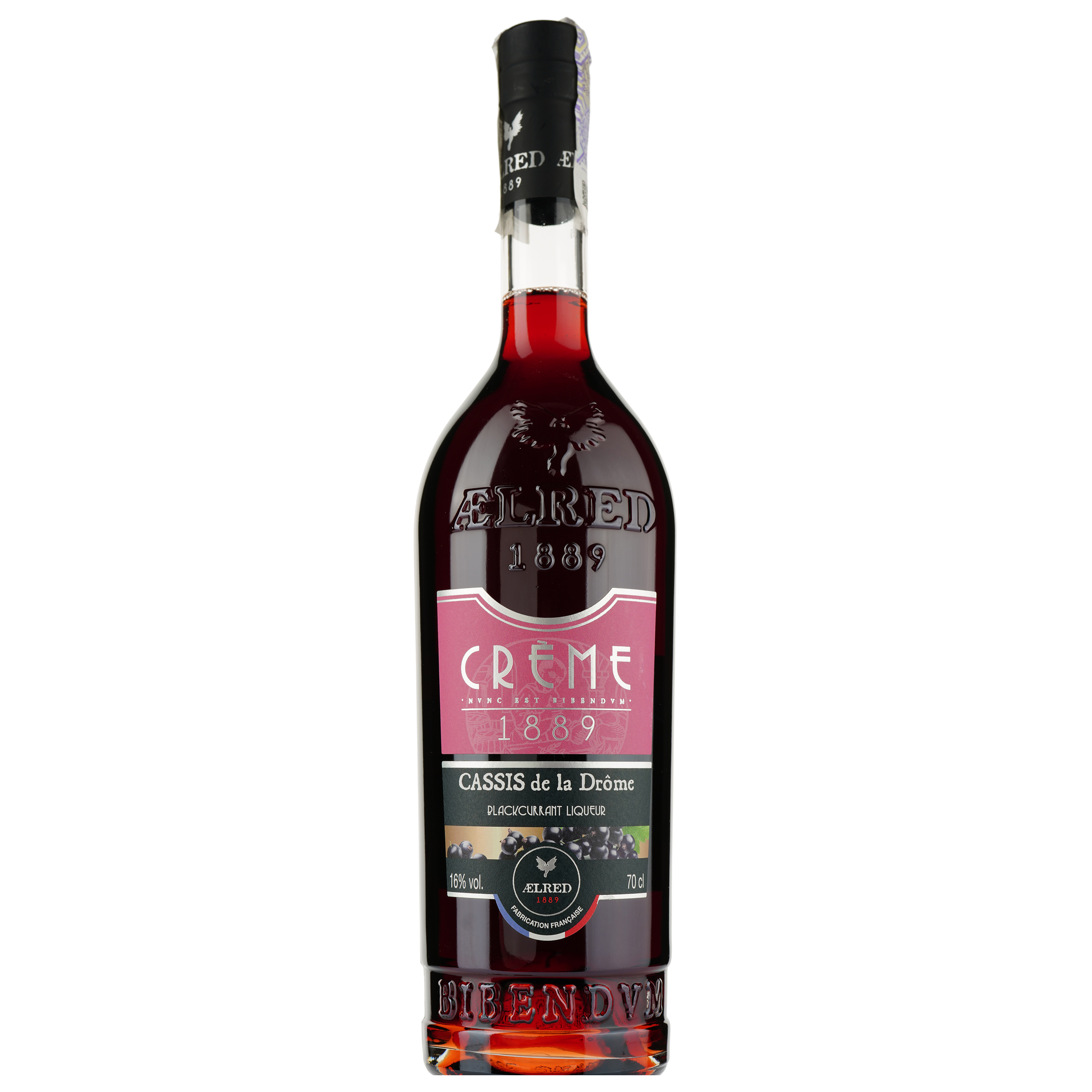 Лікер Aelred 1889 Creme de Cassis Drome Blackcurrant (Чёрная смородина), 16% 0,7 л - фото 1