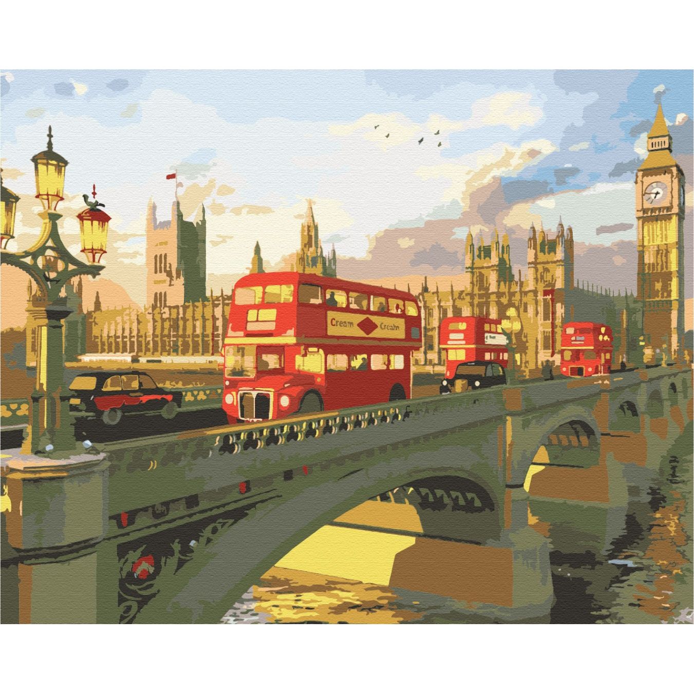 Картина по номерам Вечерний Лондон Brushme 40x50 см разноцветная 000221477 - фото 1