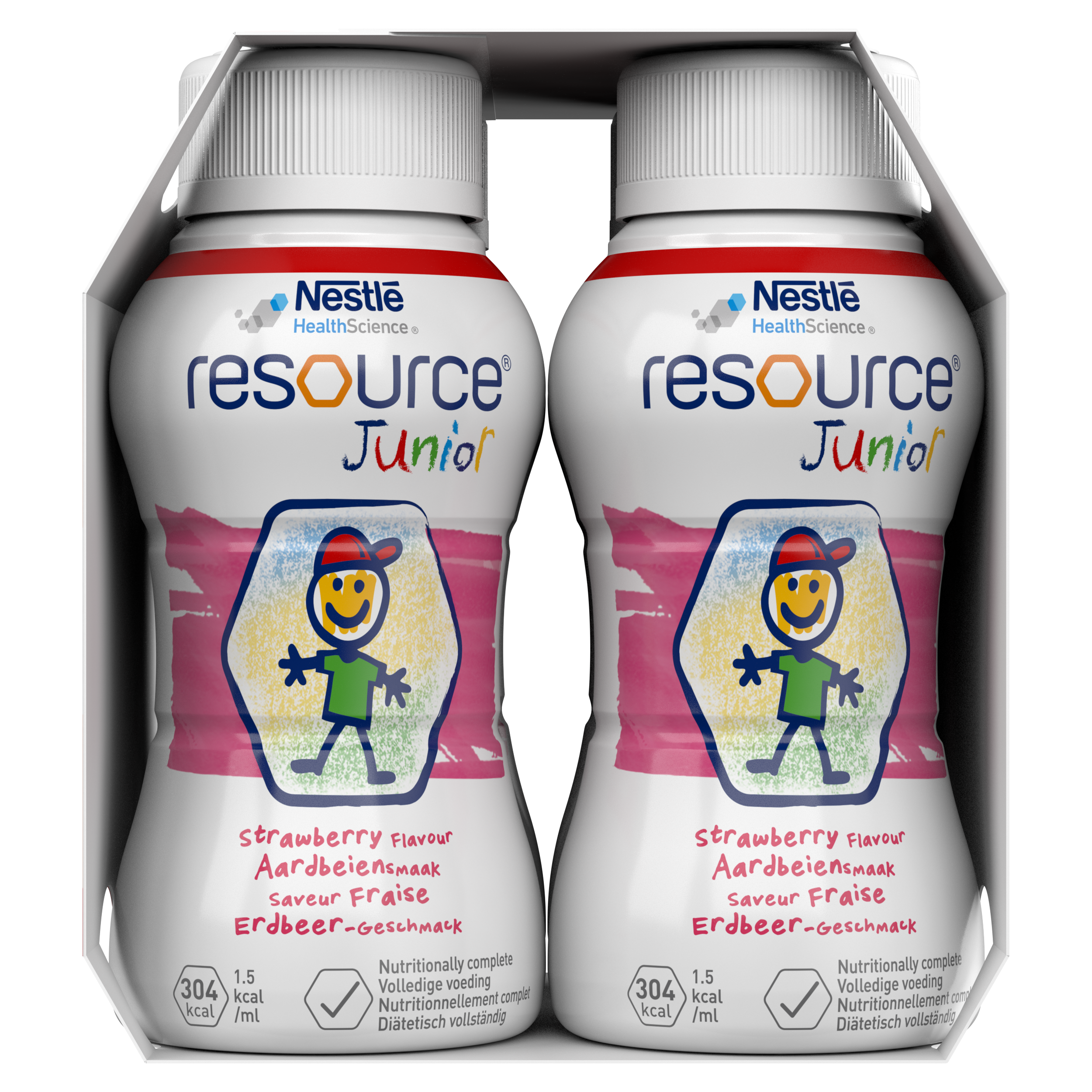 Готова молочна суміш Nestle Resource Junior, зі смаком полуниці, 800 мл (4 шт по 200 мл) - фото 11