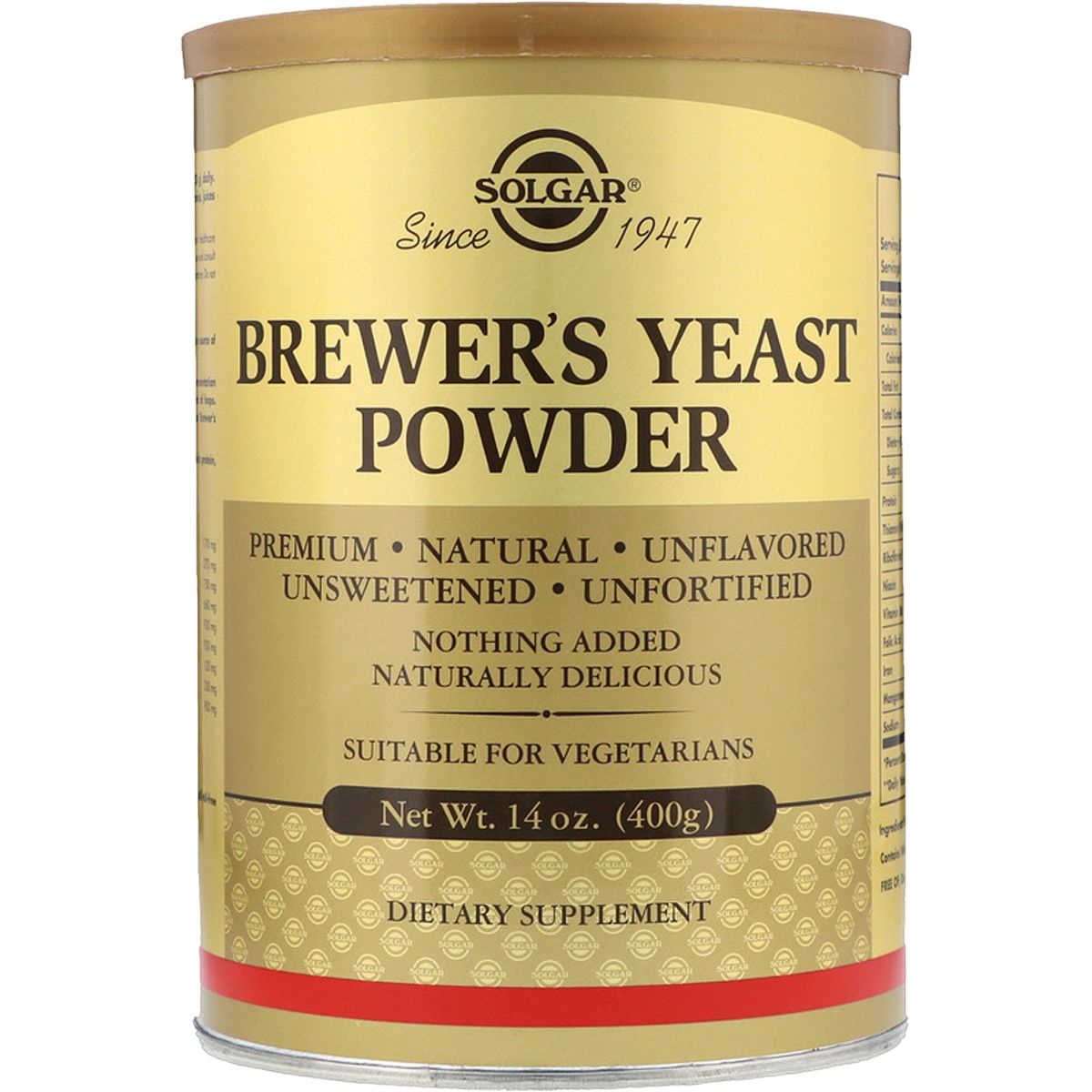 Пивні Дріжджі Solgar Brewer's Yeast Powder 400 г - фото 1