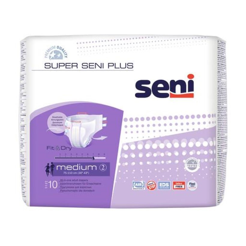 Підгузки для дорослих Super Seni Plus, medium, 10 шт (SE-094-ME10-A02) - фото 1