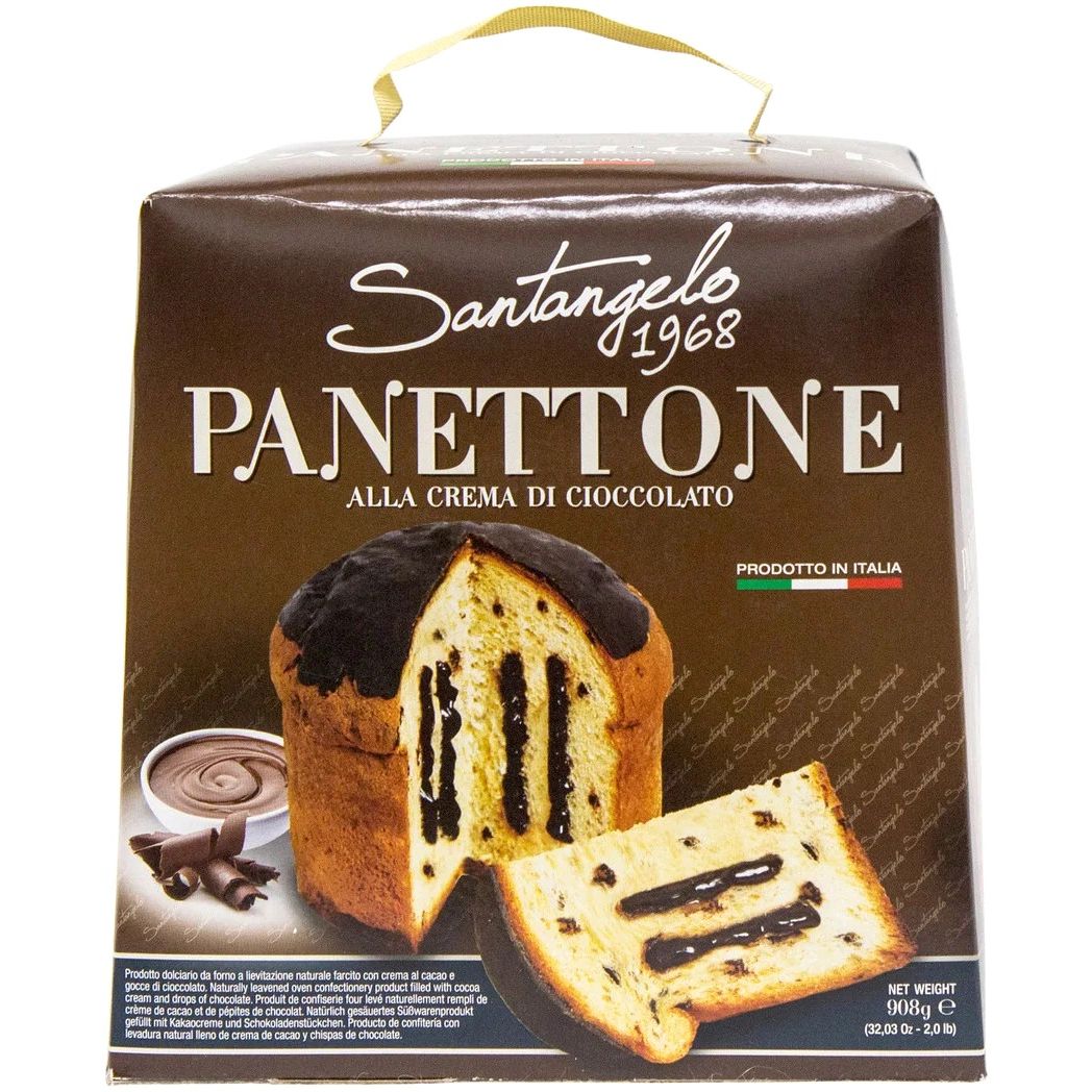 Панеттоне Santangelo alla Creme di Cioccolato 908 г (PT9AC) - фото 1