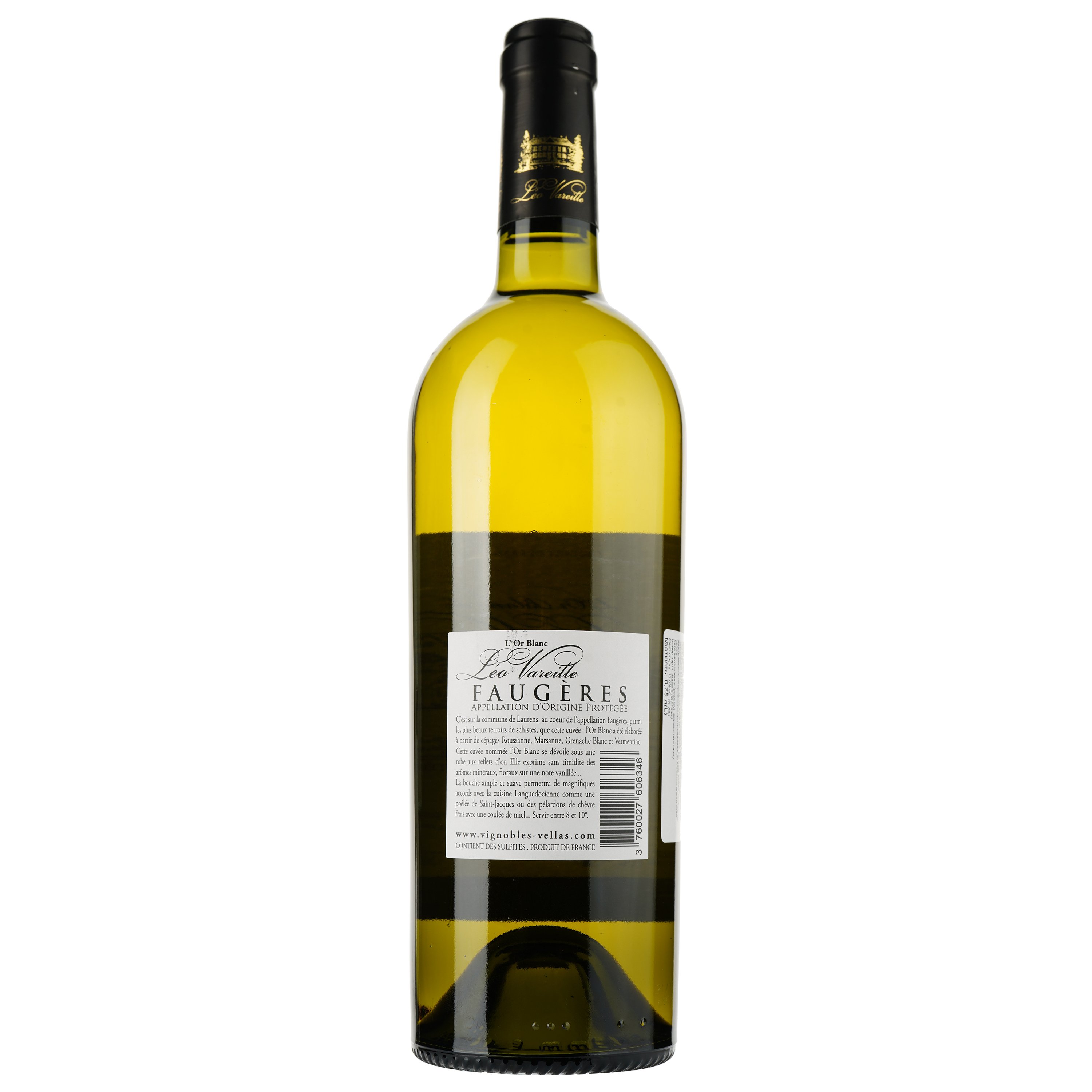 Вино Leo Vareille L'or Blanc AOP Faugeres, белое, сухое, 0,75 л - фото 2
