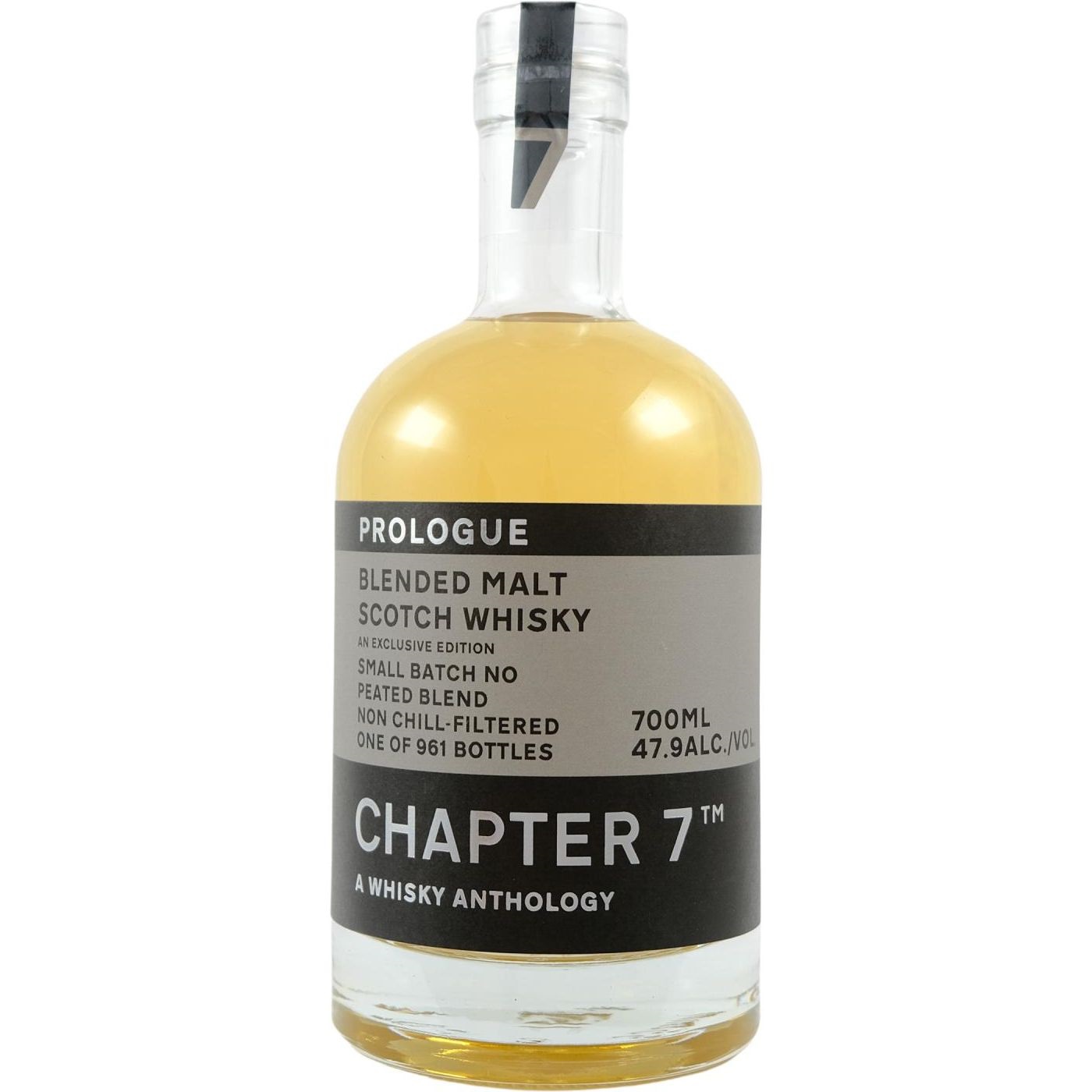 Виски Chapter 7 Prologue Peated Blended Malt Scotch Small Batch №3 47.9% 0.7 л в коробке - фото 1