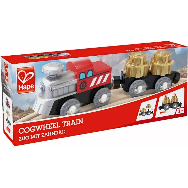 Набор для игрушечной железной дороги Hape Грузовой поезд с шестеренками (E3751) - фото 3