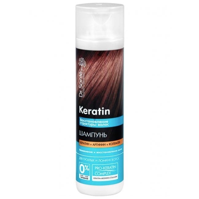 Шампунь Dr. Sante Keratin для тьмяного та ламкого волосся, 250 мл - фото 1