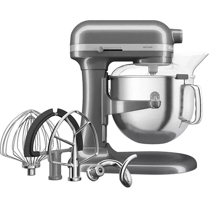 Планетарний міксер KitchenAid Artisan з підйомною чашею 6.6 л срібний медальон (5KSM70SHXEMS) - фото 6