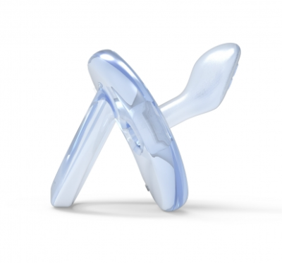 Силіконова ортодонтична пустушка Nuvita Orthosoft Light, 0+ міс., блакитний (NV7051Blue) - фото 2