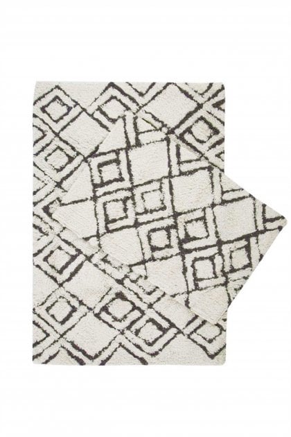 Набір килимків Irya Cava kahve, 90х60 см та 60х40 см, коричневий (svt-2000022296717) - фото 1