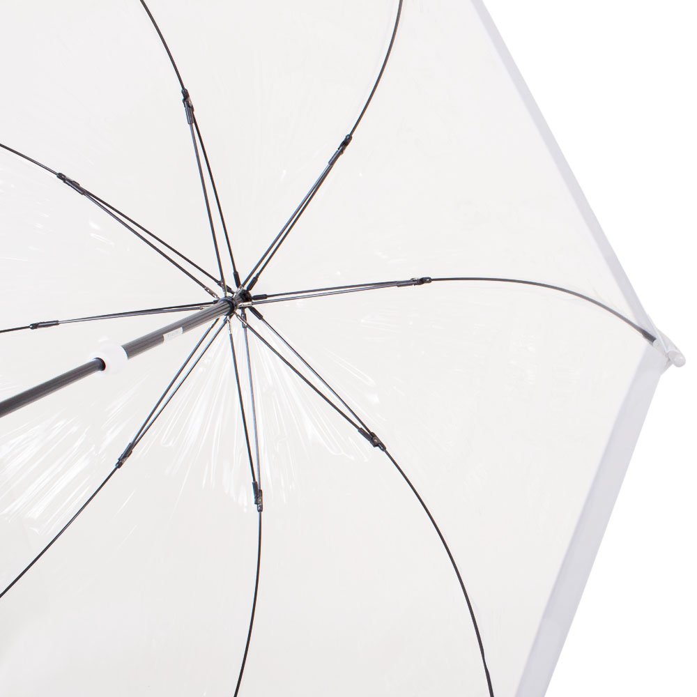 Женский зонт-трость механический Fulton 84 см прозрачный - фото 3