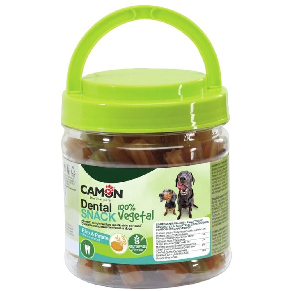 Лакомство для собак Camon Dental Snack Овощные спиральные палочки с рисом и картошкой 350 г - фото 1