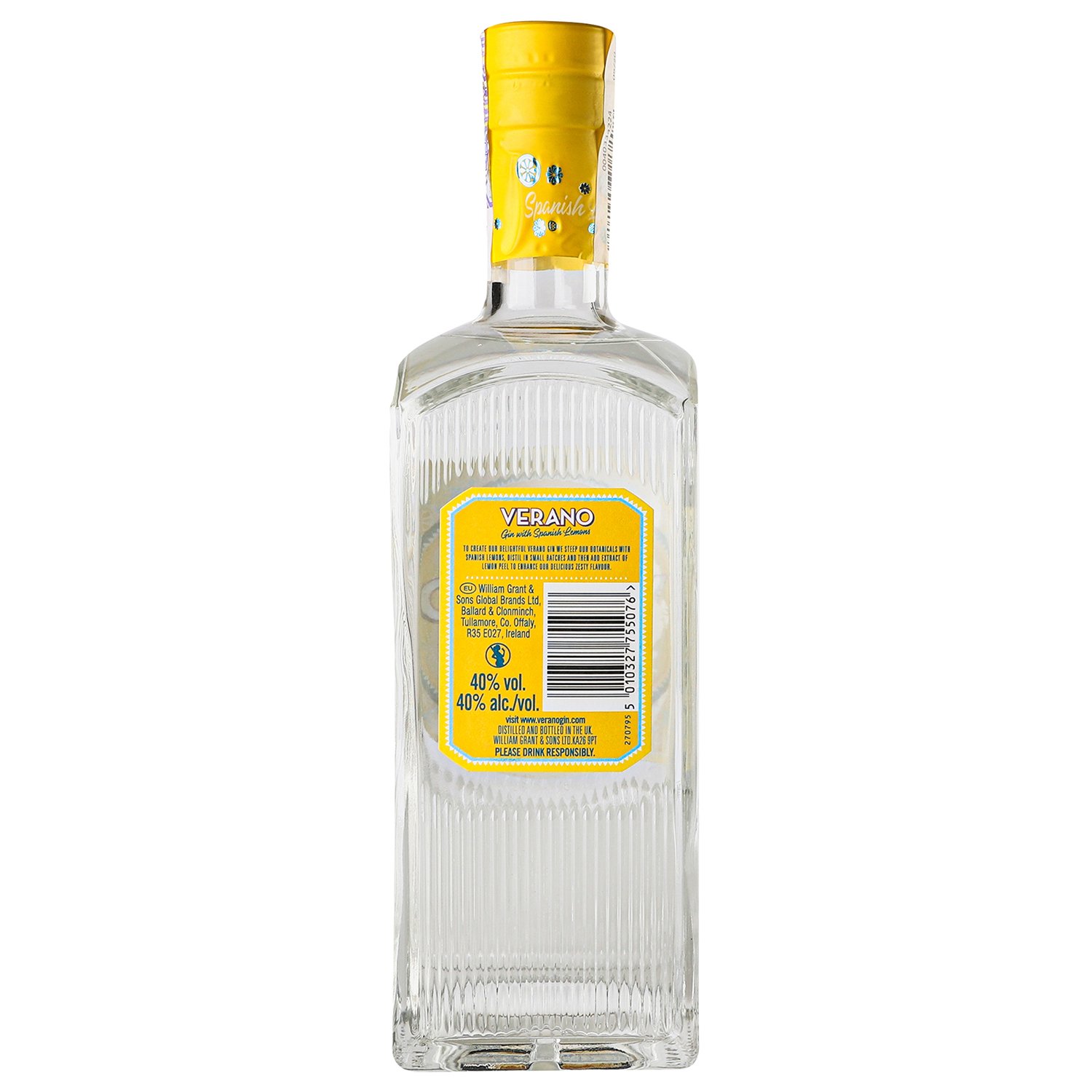 Джин Verano Spanish Lemon, 40%, 0,7 л (874146) - фото 4