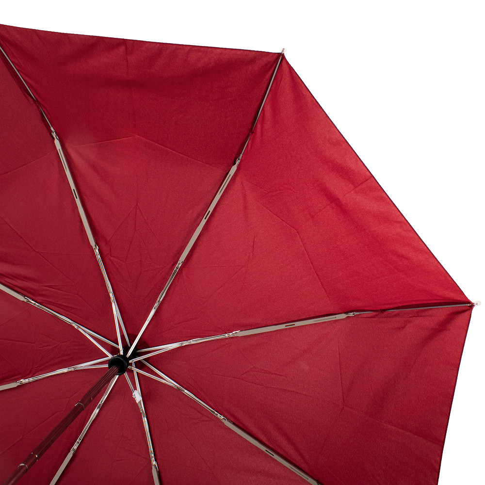 Женский складной зонтик полуавтомат Fare бордовый - фото 3