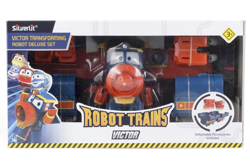 Паровоз-трансформер Silverlit Robot Trains Віктор, з двома вагонами (80186) - фото 4