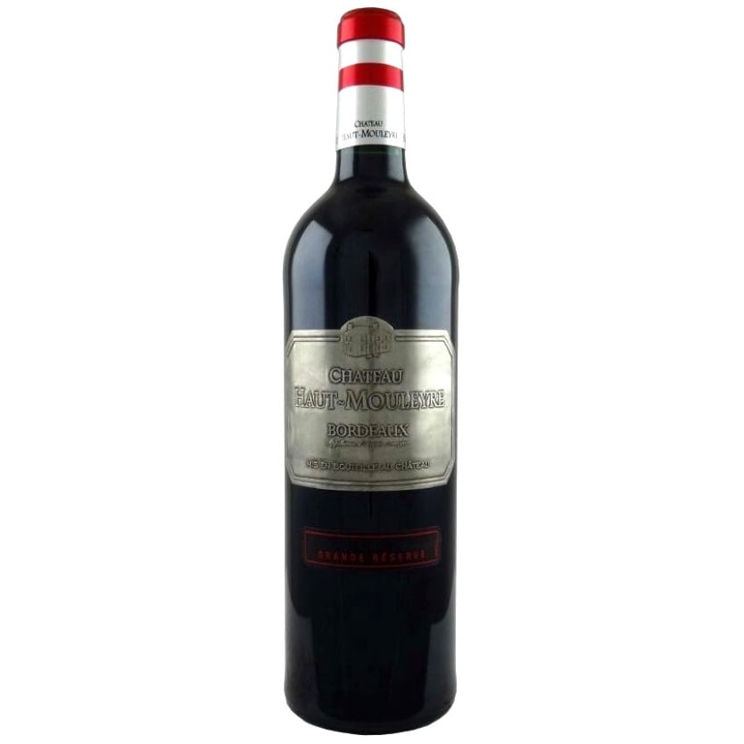 Вино Chateau Haut-Mouleyre Bordeaux Rouge Metal Lebel, красное, сухое, 13%, 0,75 л (1313238) - фото 1