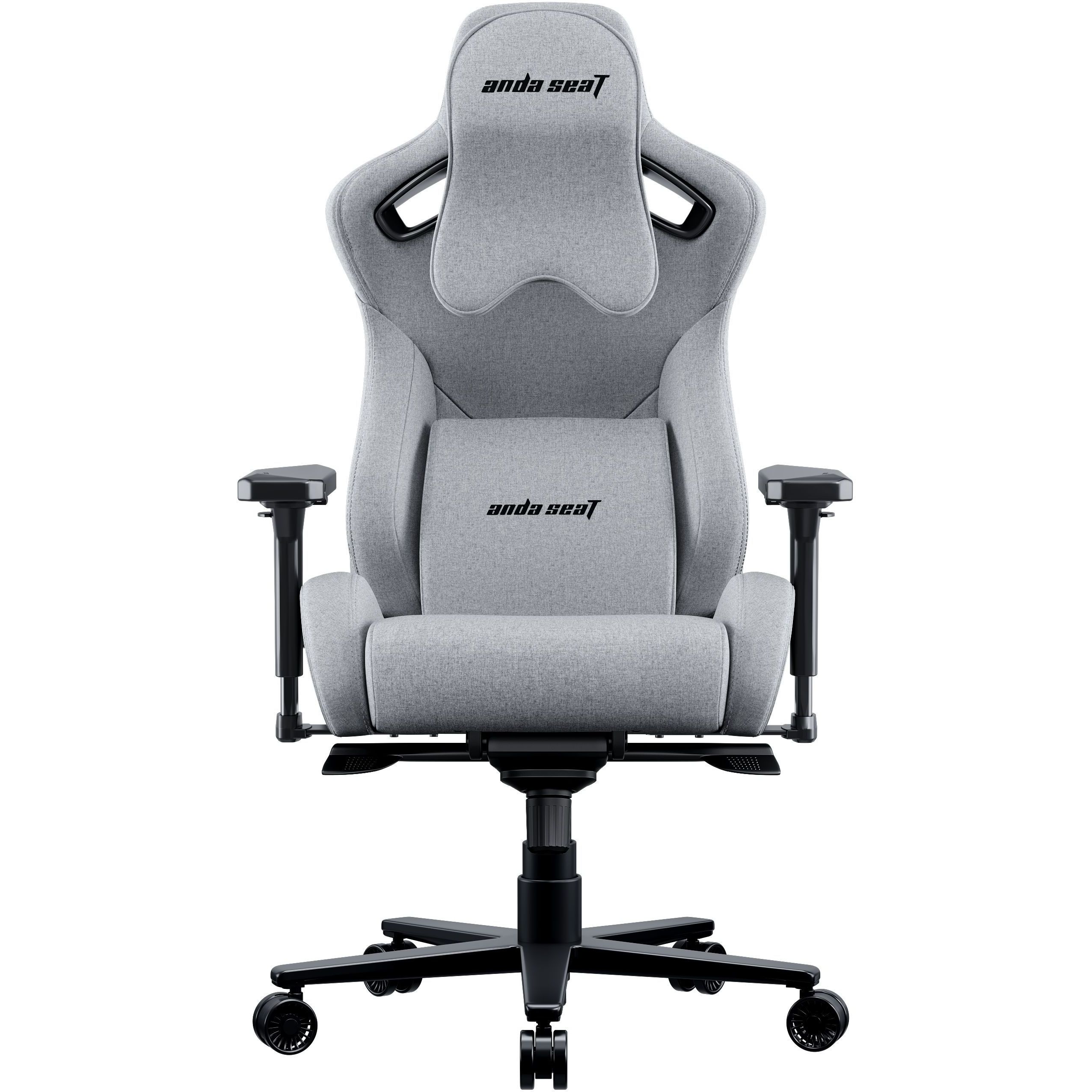 Кресло игровое Anda Seat Kaiser 2 Pro Size XL Gray Linen Fabric (AD12YXL-17-GF-G01) - фото 1