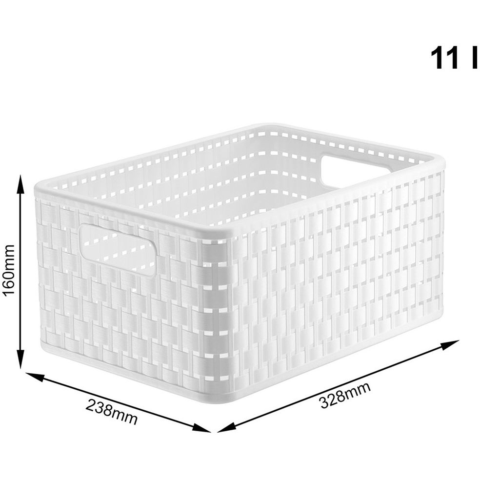 Ящик для хранения Rotho А5 Country 11 л белый (11169.1) - фото 2
