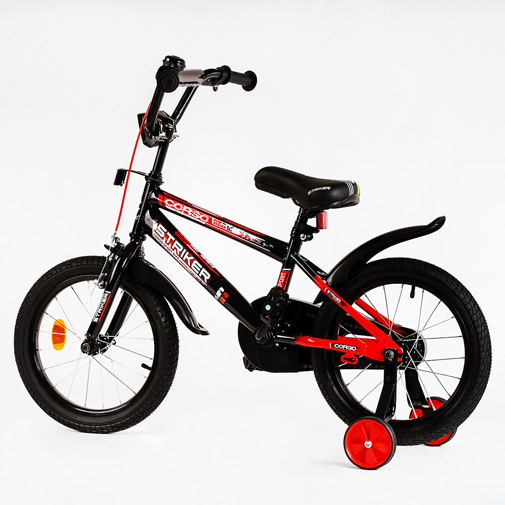Дитячий велосипед Corso 16 дюймів чорно-червоний 231909 - фото 3