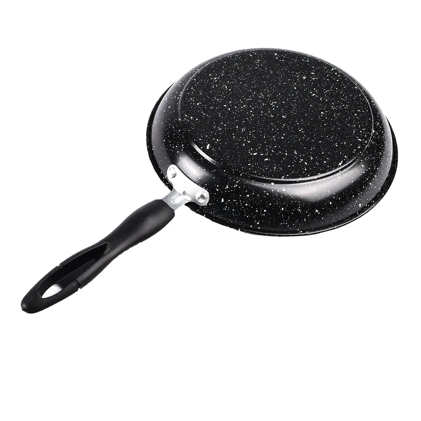 Сковорода Supretto з мармуровим покриттям без кришки чорна (83960001) - фото 3