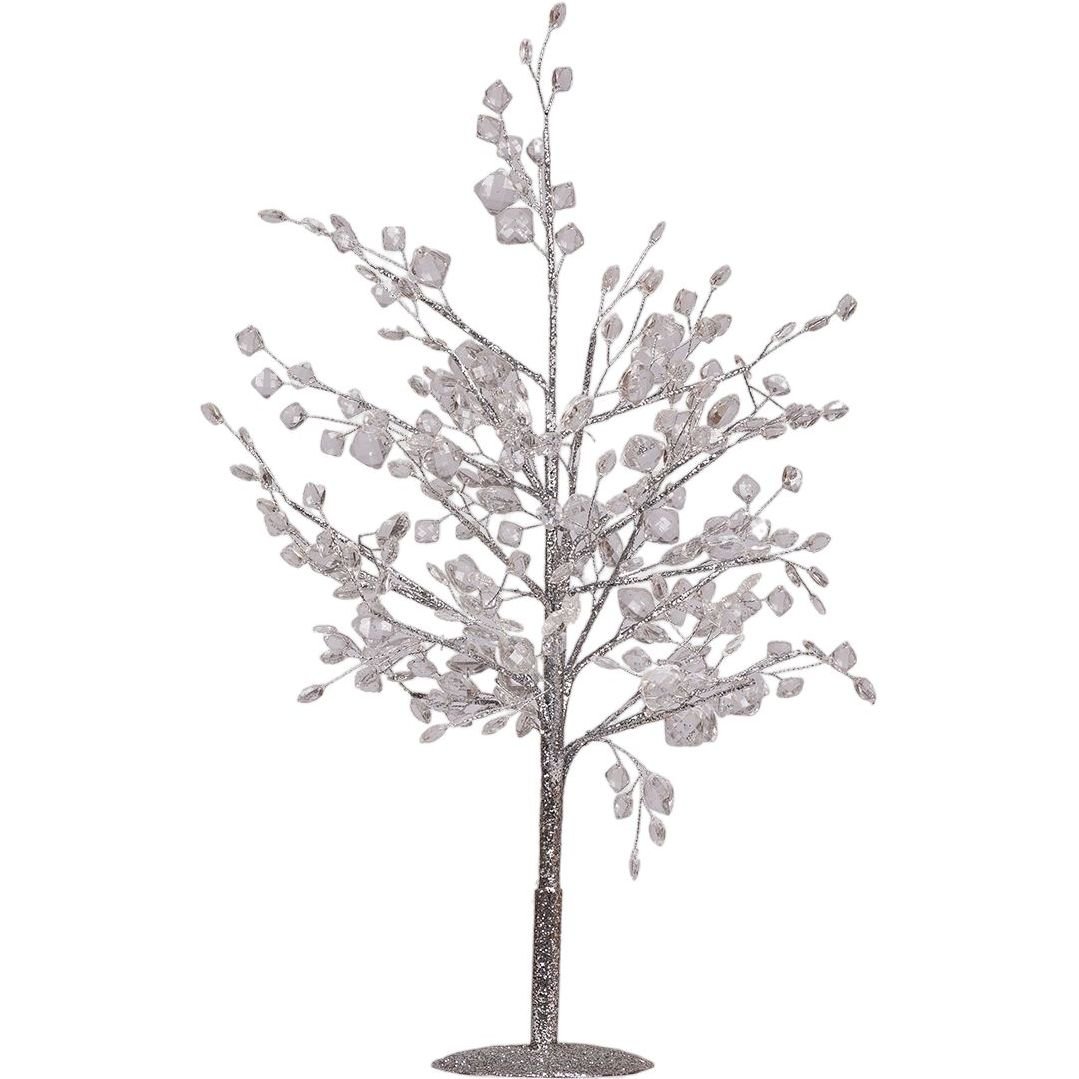 Дерево декоративне Yes! Fun з кристалами 35 см срібло (974107) - фото 1