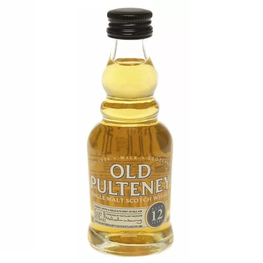 Виски Old Pulteney 12yo Single Malt Scotch Whisky, 40%, 0,05 л - фото 1