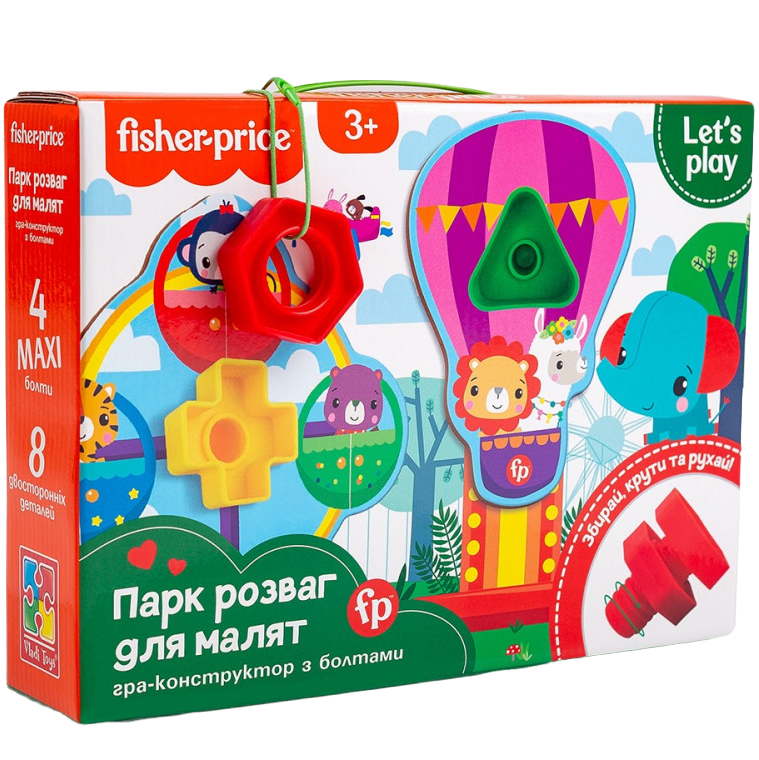 Гра-конструктор Vladi Toys Fisher-Price Парк розваг для малюків, українська мова (VT2905-21) - фото 1