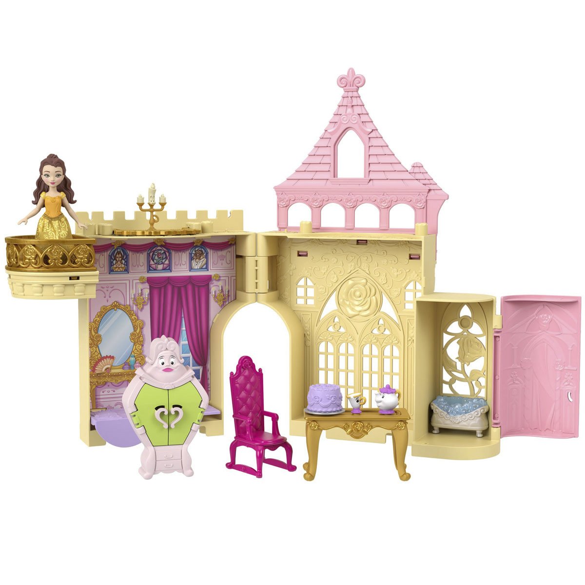Игровой набор Disney Princess Замок принцессы Белль, 9,5 см (HLW92) - фото 1