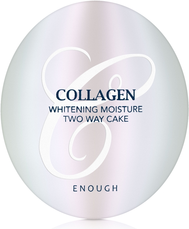 Компактна пудра для обличчя Enough Collagen 3 in 1 Whitening Moisture Two Way Cake, відтінок 13, 13 г - фото 2
