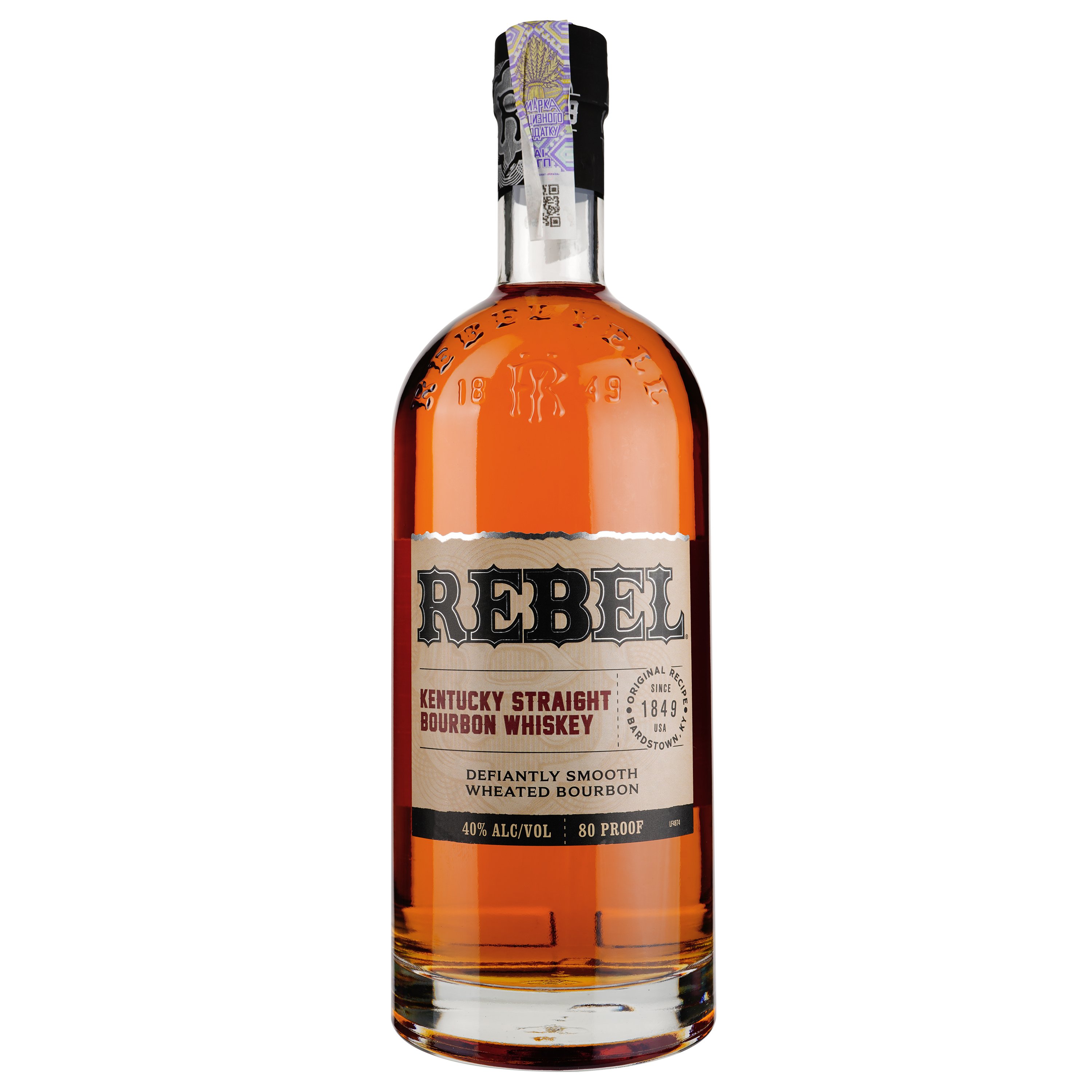 Виски Rebel Yell Bourbon Kentucky Straight Bourbon Whiskey 40% 1 л - фото 1