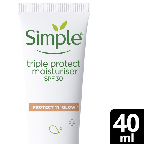 Зволожувальний крем Simple Protect & Glow потрійний захист з SPF 30, 40 мл - фото 5