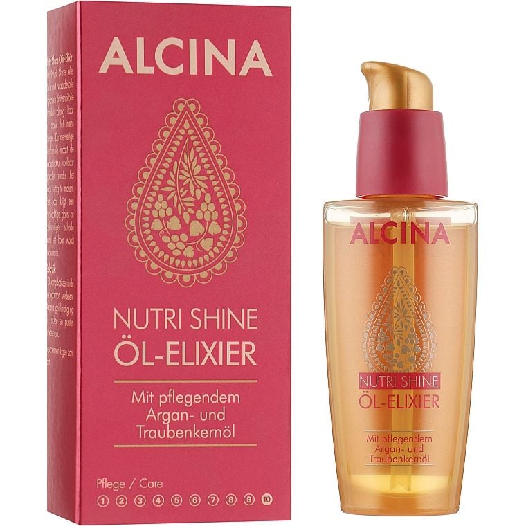 Олія-елексир для волосся Alcina Nutri Shine Oil Elixier з аргановим маслом, 50 мл - фото 1