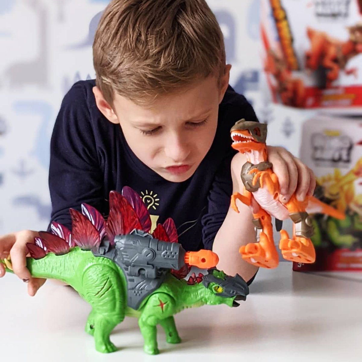 Інтерактивна іграшка Robo Alive Війна Динозаврів Бойовий Стегозавр (7131) - фото 8