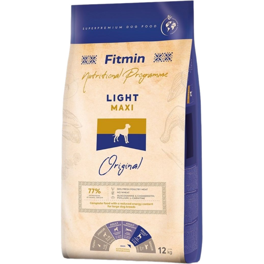Сухой корм для собак Fitmin Nutrition Programme Maxi Light 15 кг - фото 1