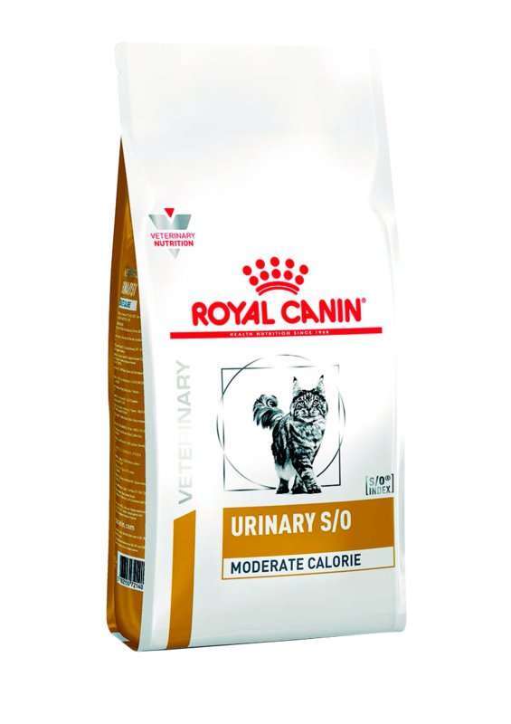 Сухой корм для взрослых кошек склонных к набору лишнего веса с профилактикой заболеваний мочевыделительной системы Royal Canin Urinary S/O Moderate Calorie Cat, 1,5 кг - фото 1