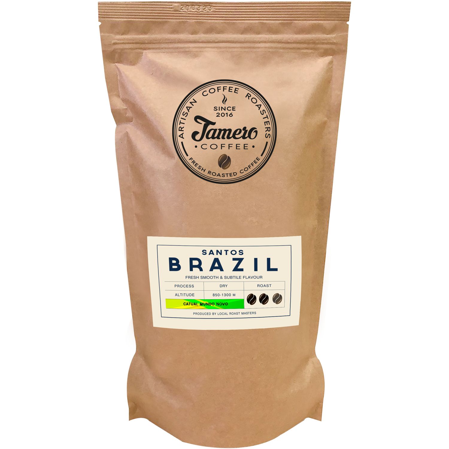 Кава в зернах Jamero Brazil Santos 1 кг - фото 1