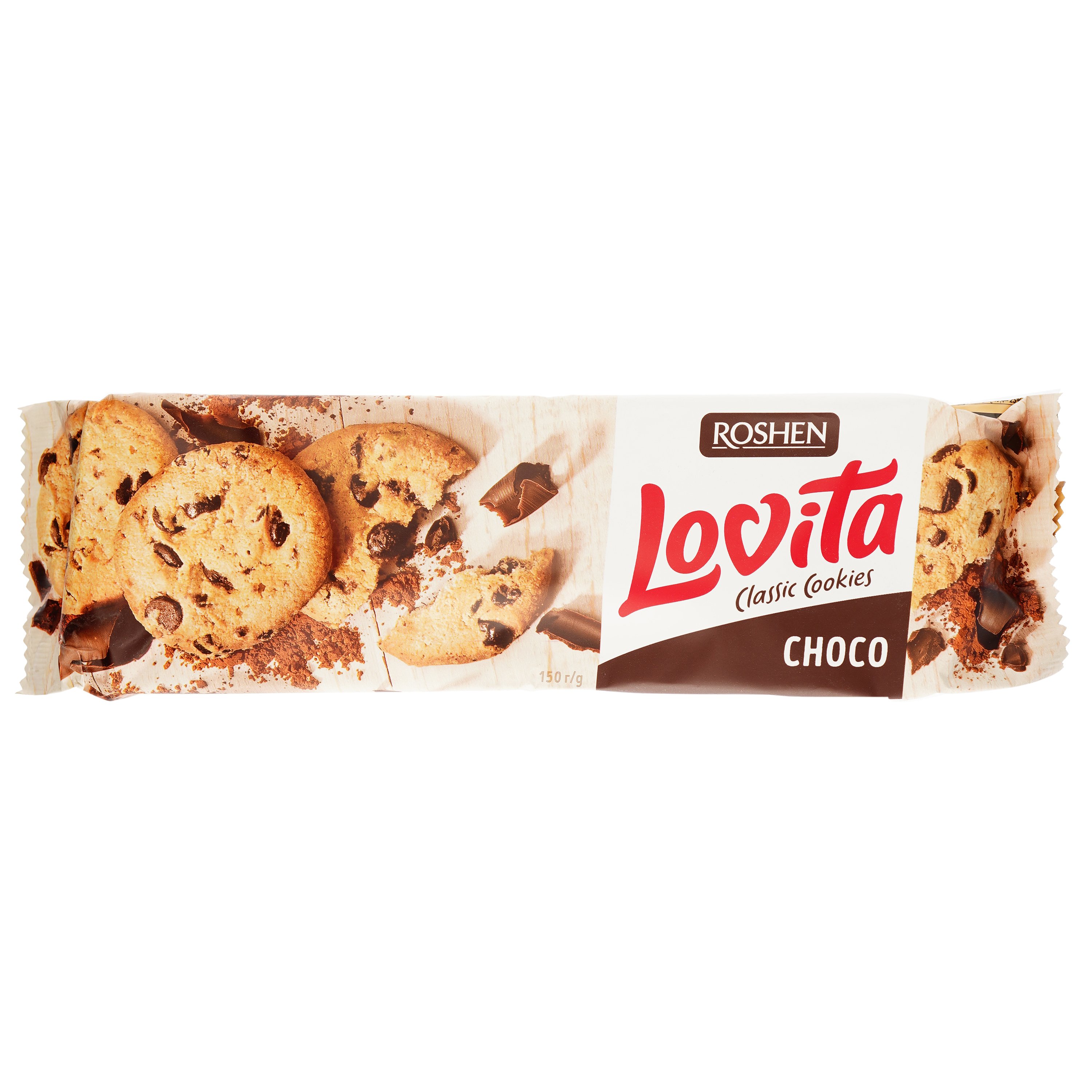 Печиво Roshen Lovita Classic Cookies глазурь 150 г (859136) - фото 1