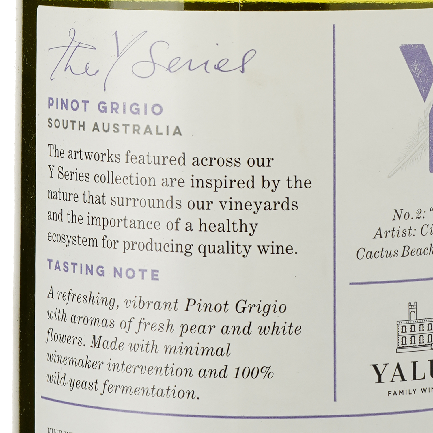 Вино Yalumba Pinot Grigio Y Series, белое, сухое, 0,75 л - фото 3