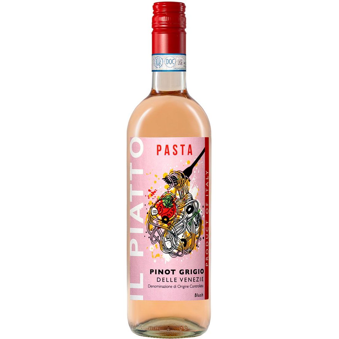 Вино Il Piatto Pinot Grigio DOC Delle Venezie Blush рожеве сухе 0.75 л - фото 1