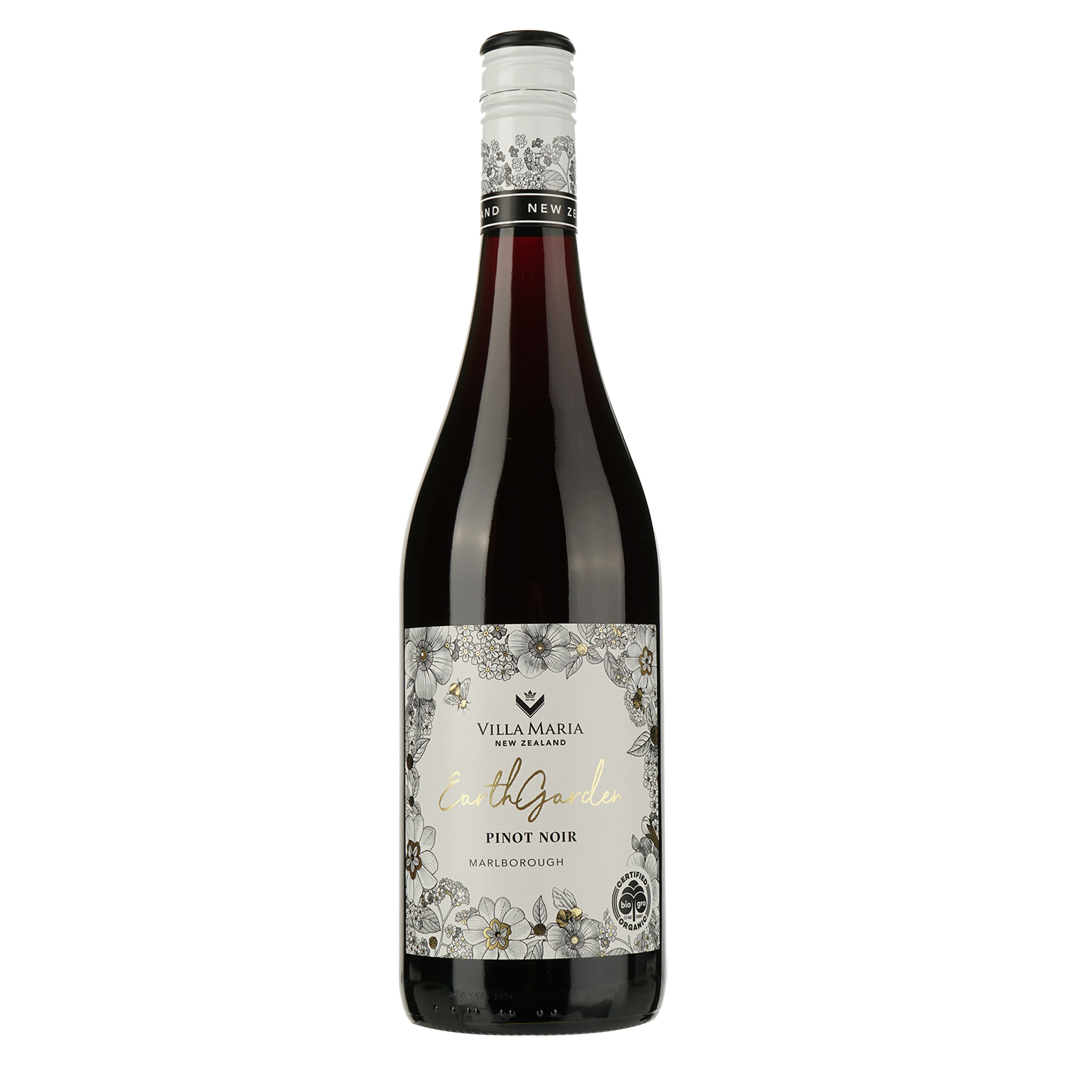 Вино Villa Maria Earth Garden Pinot Noir Organic червоне сухе 0.75 л - фото 1