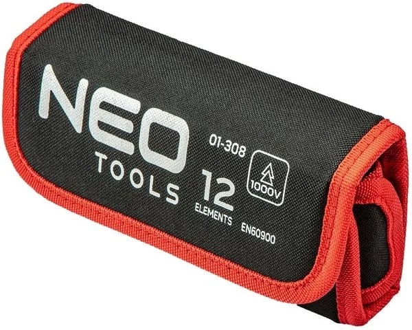 Викрутка діелектрична Neo Tools змінні викруткові наконечники 10 шт., тестер напруги, SL, PH (01-308) - фото 3
