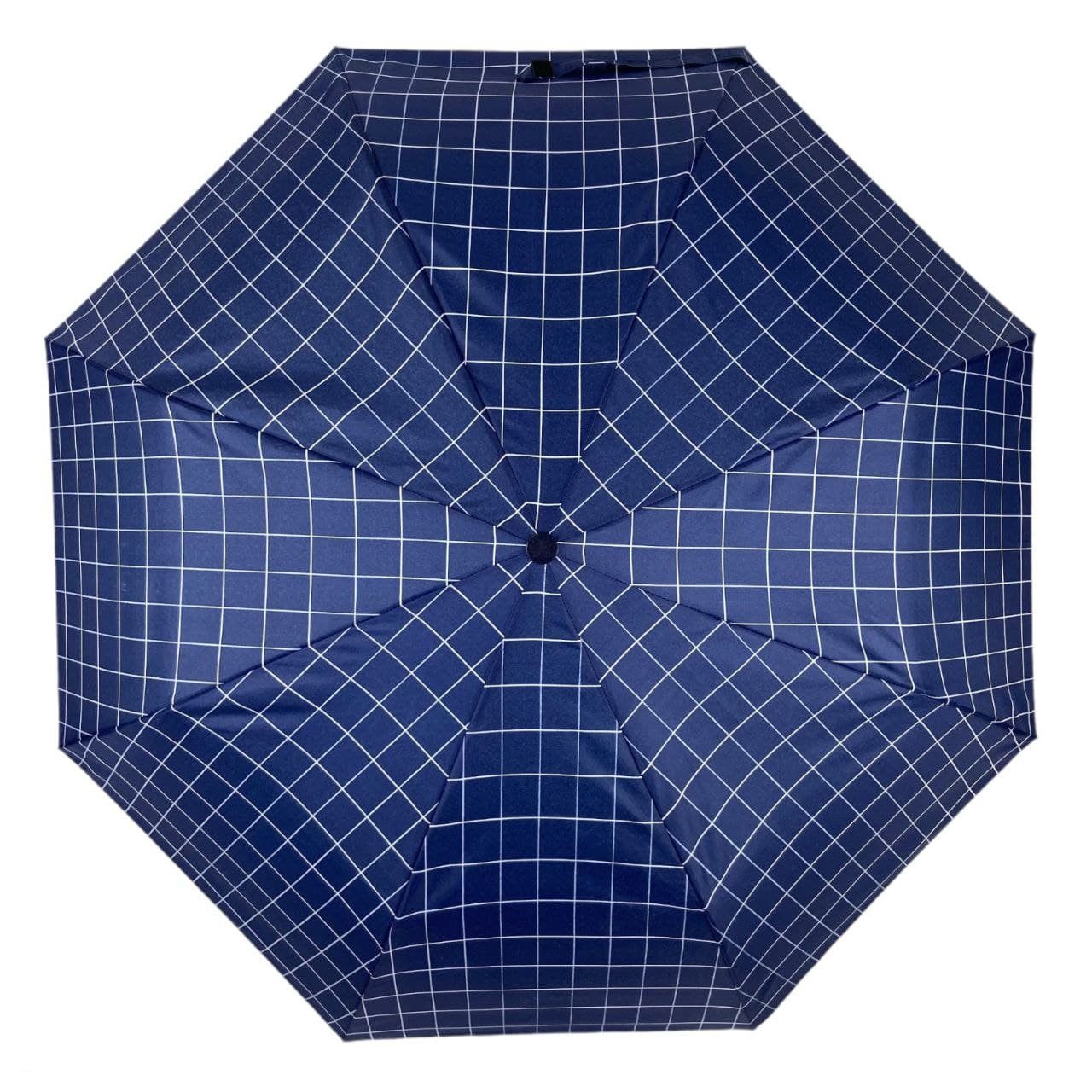 Женский складной зонтик полуавтомат Toprain 97 см синий - фото 2