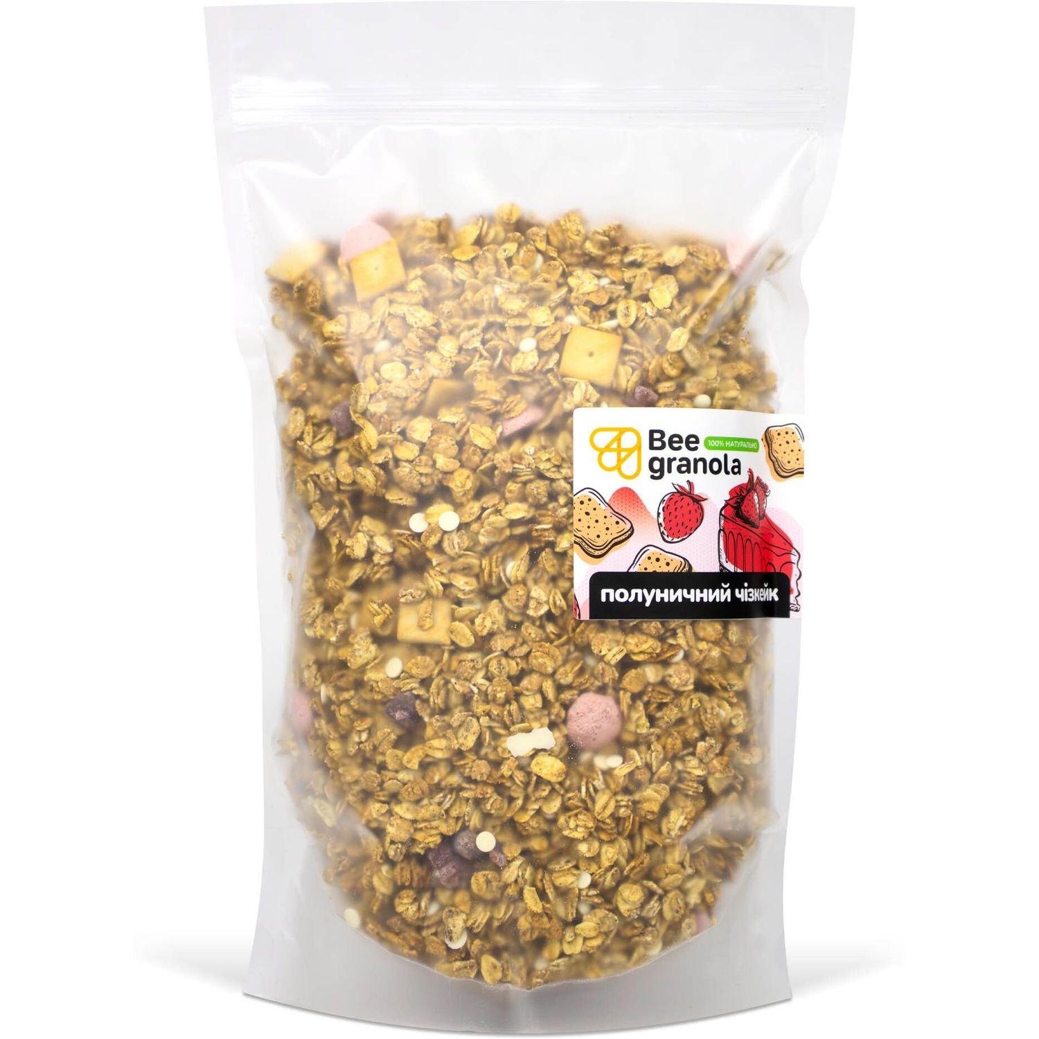 Гранола Bee Granola Клубничный чизкейк 1 кг - фото 1