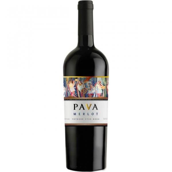 Вино PAVA Merlot, 14%, 0,75 л (478697) - фото 1