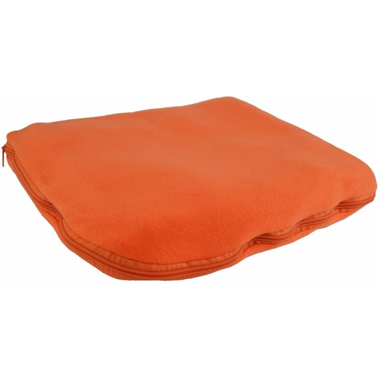 Плед-подушка флісова Bergamo Mild 180х150 см, помаранчева (202312pl-06) - фото 2