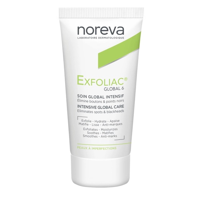 Крем для обличчя Noreva Laboratoires Exfoliac Global 6 Intensive Global Care, 30 мл - фото 1